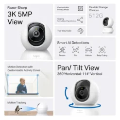 TP-Link Tapo C230 Pan/Tilt AI Övervakningskamera