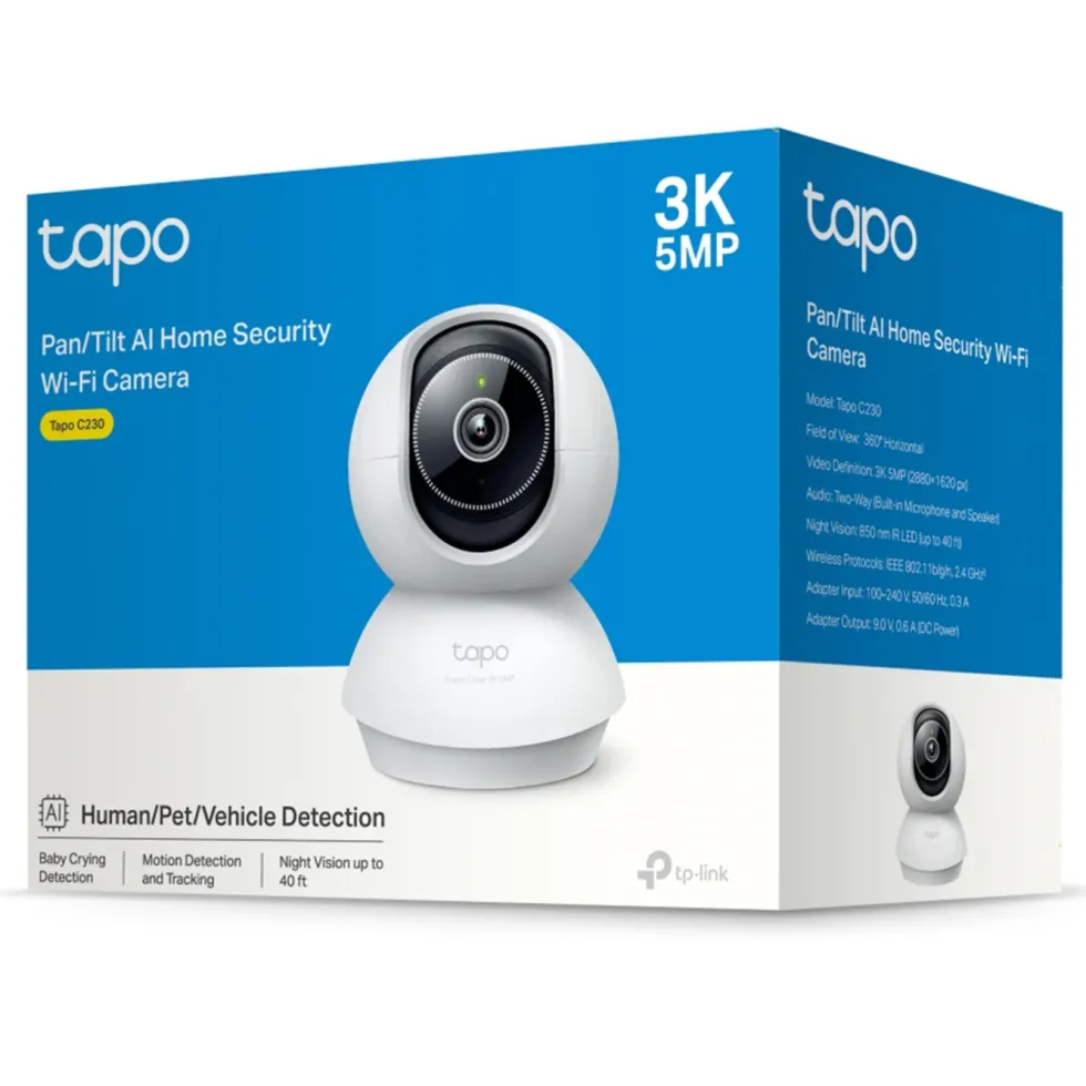 TP-Link Tapo C230 Pan/Tilt AI Övervakningskamera