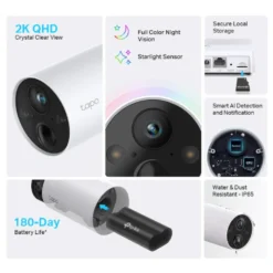 TP-Link Tapo C420S2 Trådlös övervakningskamera 2-pack