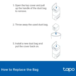 TP-Link Tapo Dammsugarpåsar till RV 20 Mop Plus 3-pack
