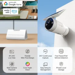 TP-Link Tapo HB610 4K solkameror 2-pack + H500 CentralHub