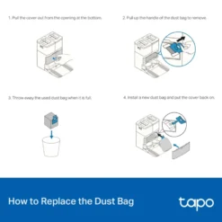 TP-Link Tapo RVA210 dammsugarpåsar för robotdammsugare 5-pack