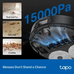 TP-Link Tapo RV50 Pro Omni – Robotdammsugare med basstation