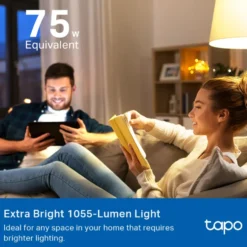TP-Link Tapo Smart RGB LED-lampa 1100 lumen E27