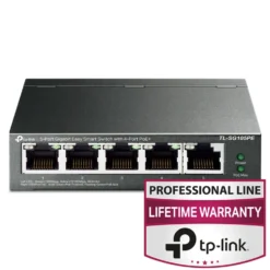 TP-Link TL-SG105PE Administrerbar gigabitswitch 5 portar PoE+