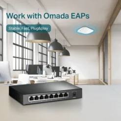 TP-Link TL-SG1008P PoE+-gigabitswitch 8 portar