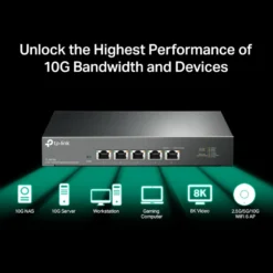 TP-Link TL-SX105 Gigabitswitch 5 portar 10 Gb/s