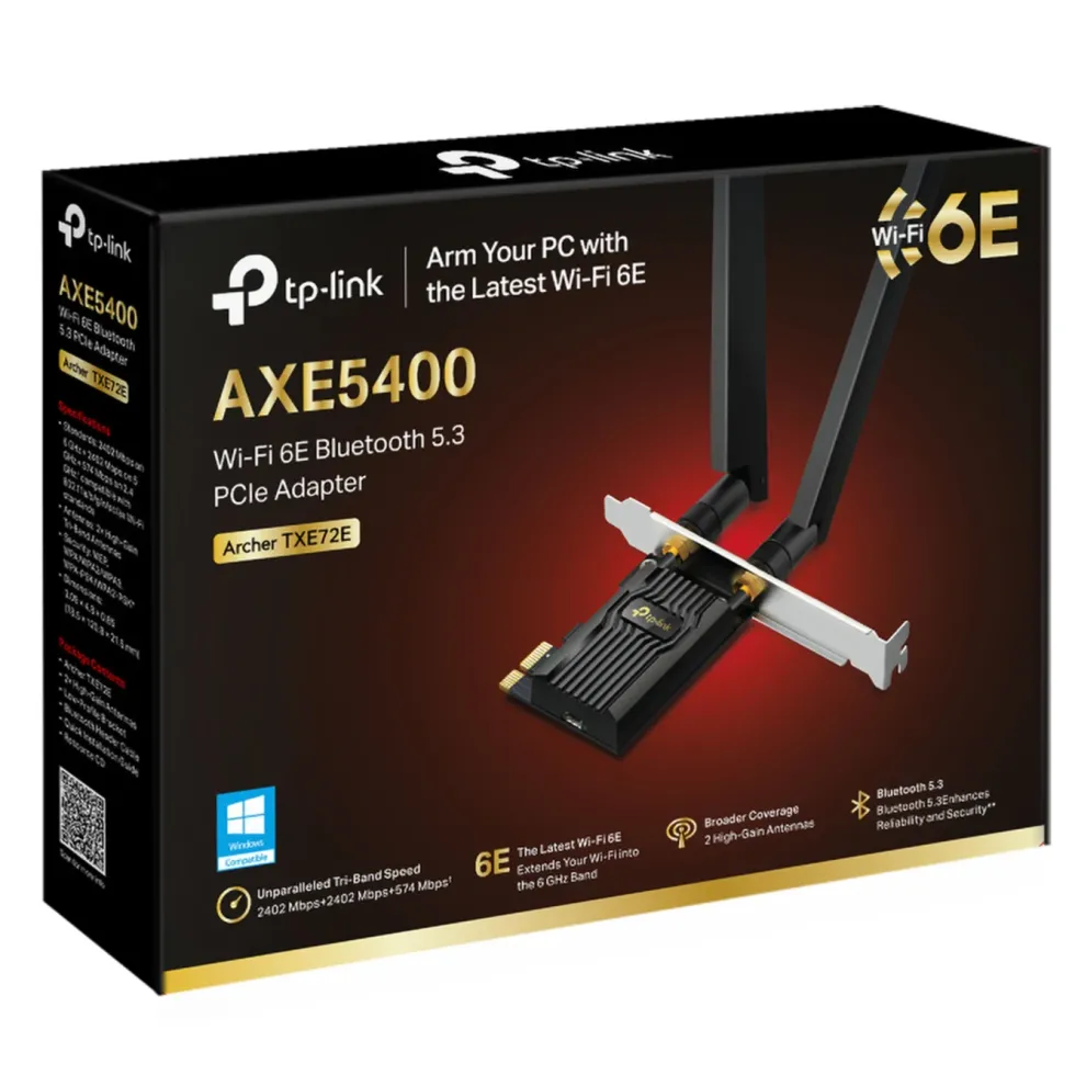 TP-Link TP-Link Archer TXE72E PCI-express-nätverkskort AXE5400