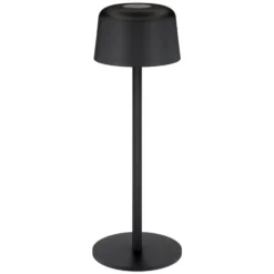 Trådlös LED-bordslampa 25 cm Svart