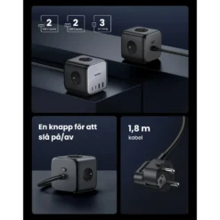 Ugreen DigiNest Cube Multiladdare 65 W