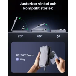 Ugreen 3-i-1 Laddställ med QI2 15 W