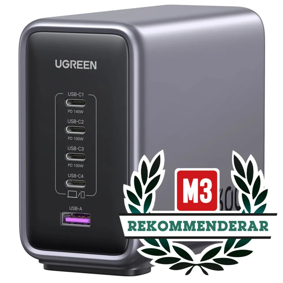 Ugreen Kraftfull Multiladdare 5 portar 300 W