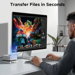 Ugreen Mac mini 11-i-1-dockningsstation med SSD-plats
