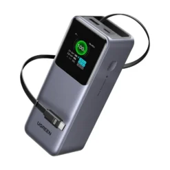 Ugreen Nexode powerbank 20 000 mAh 165 W med inbyggd kabel
