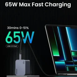 Ugreen Nexode Pro 65 W GaN-snabbladdare med 3 portar