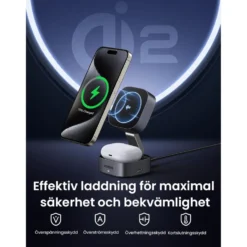 Ugreen Qi2 2-i-1 laddare