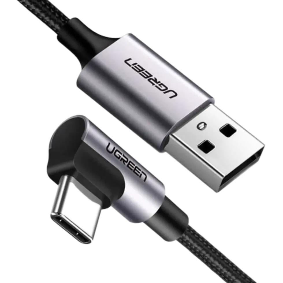 Ugreen Vinklad USB-C till USB-A-kabel 2 m