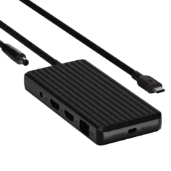 Unisynk USB-C-dockningsstation 9 portar 4K för dubbla skärmar