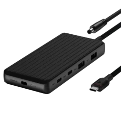 Unisynk USB-C-dockningsstation 9 portar 4K för dubbla skärmar