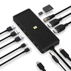 Unisynk USB-C-Hubb 12 portar 8K för dubbla skärmar