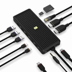 Unisynk USB-C-Hubb 12 portar 8K för dubbla skärmar