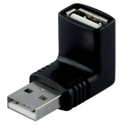 USB-adapter vinkel USB-A hane till USB-A hona