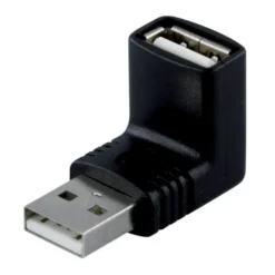 USB-adapter vinkel USB-A hane till USB-A hona