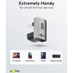 USB-C-adapter 180° U-formad med USB4-stöd
