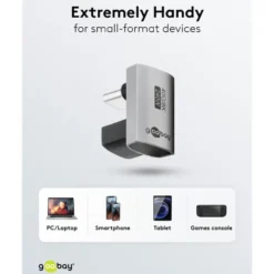 USB-C-adapter 180° U-formad med USB4-stöd