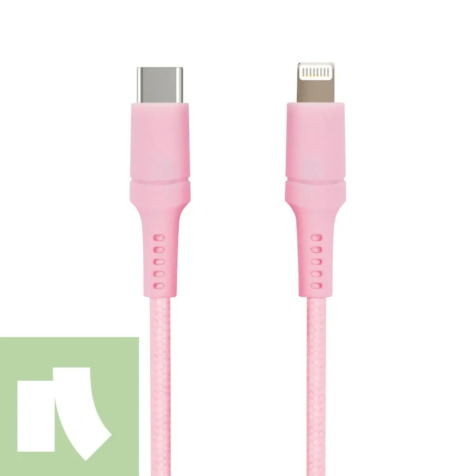 USB-C till Lightning 0.5 m Rosa