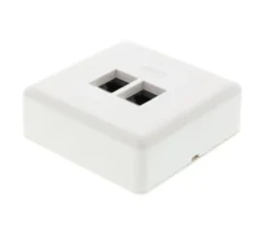 Utanpåliggande UTP-nätverksuttag Cat. 6 2-port