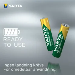 Varta Laddningsbara AAA-batterier 1000 mAh 4-pack