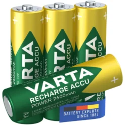 Varta Laddningsbara AA-batterier 2600 mAh 4-pack