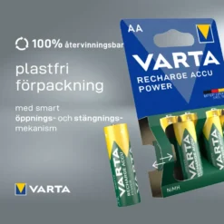 Varta Laddningsbara AA-batterier 2600 mAh 4-pack