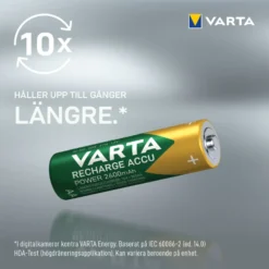 Varta Laddningsbara AA-batterier 2600 mAh 4-pack