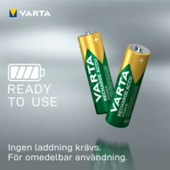 Varta Laddningsbara AA-batterier 2600 mAh 4-pack