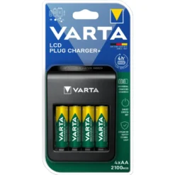 Varta LCD Plug Charger+ Batteriladdare
