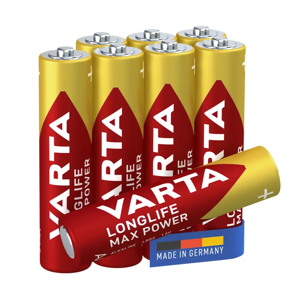 Varta Longlife Max Power AAA-batterier 8-pack