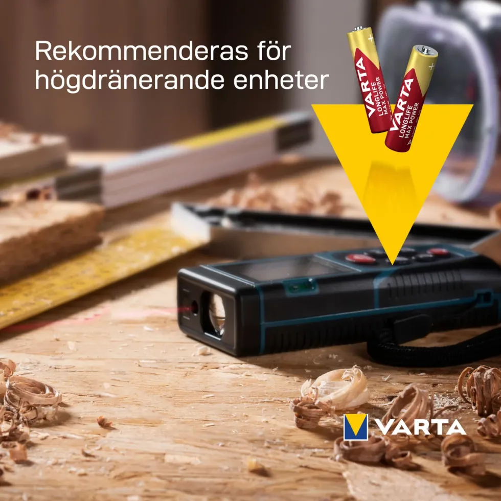 Varta Longlife Max Power AAA-batterier 8-pack