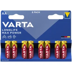 Varta Longlife Max Power AA-batterier 8-pack