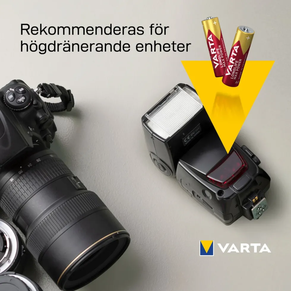 Varta Longlife Max Power AA-batterier 8-pack