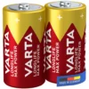 Varta Longlife Max Power C-batterier 2-pack