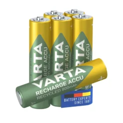 Varta Recharge Recycled AAA-batterier 800 mAh 6-pack