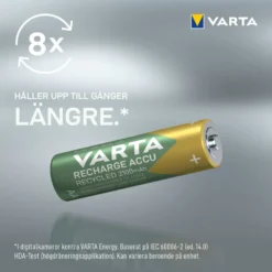 Varta Recharge Recycled AA-batterier 2100 mAh 6-pack
