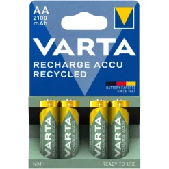 Varta Recharge Recycled AA-batterier 2100 mAh 4-pack