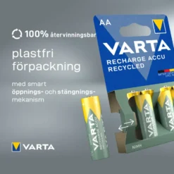 Varta Recharge Recycled AA-batterier 2100 mAh 4-pack