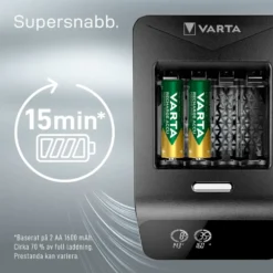 Varta Snabb batteriladdare med övervakning