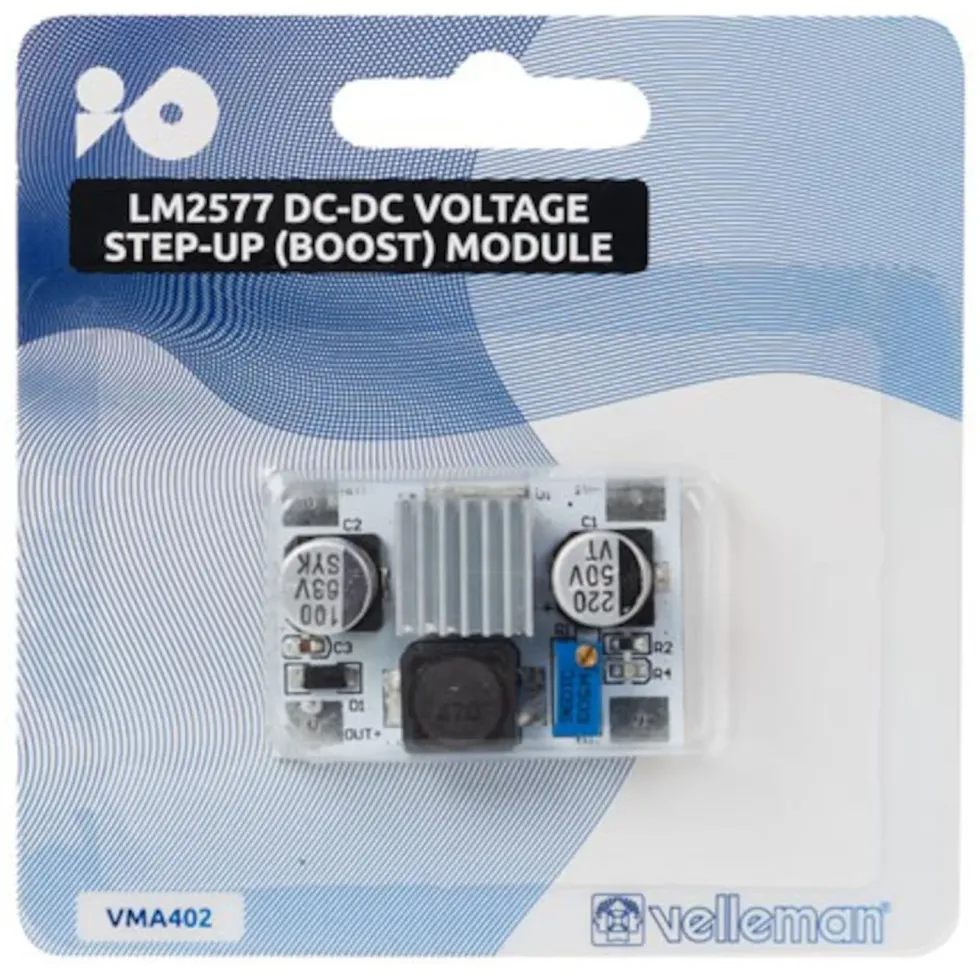 Velleman Ställbar step-up-modul