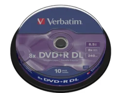 Verbatim DVD+R DL på spindel 10-pack