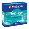 Verbatim DVD-RW i fodral 5-pack